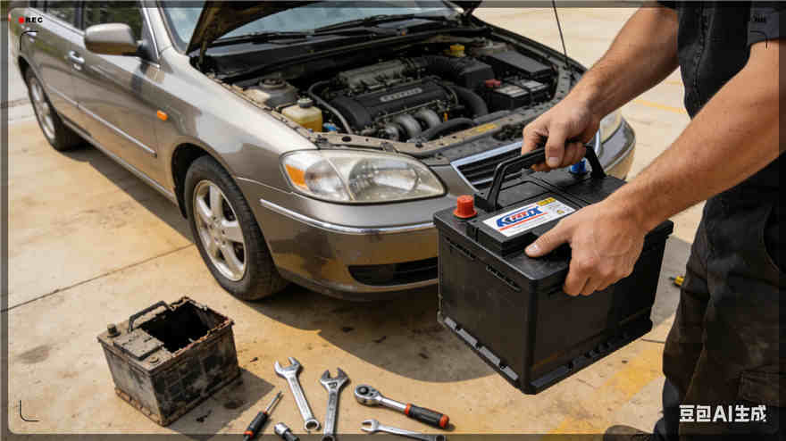 让胡路汽车换电瓶电话【案例】